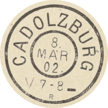 Zweikreisstempel Cadolzburg