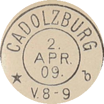 Zweikreisstempel Cadolzburg