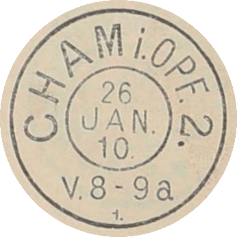 Zweikreisstempel Cham 2