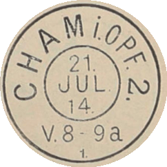 Zweikreisstempel Cham 2