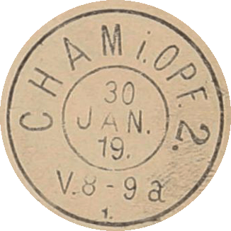 Zweikreisstempel Cham 2