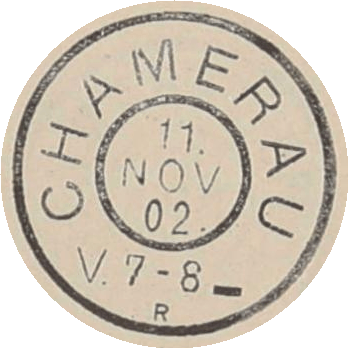 Zweikreisstempel Chamerau