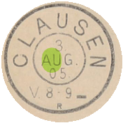 Zweikreisstempel Clausen