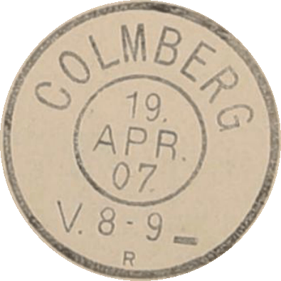 Zweikreisstempel Colmberg