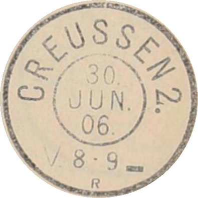 Zweikreisstempel Creußen 2
